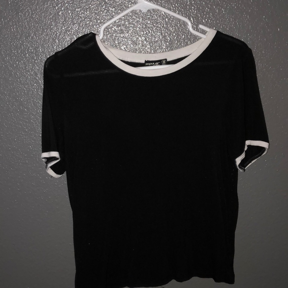 Black and white shirt